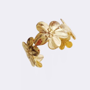 Gold Flower Cuff