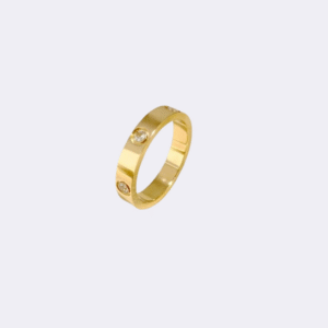 Golden Zircon Ring