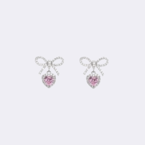Pinky Heart Earrings