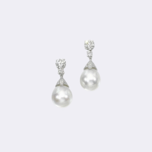 White Pearl Earrings