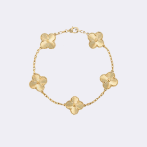 Stainless Steel Gold Clover Bracelet